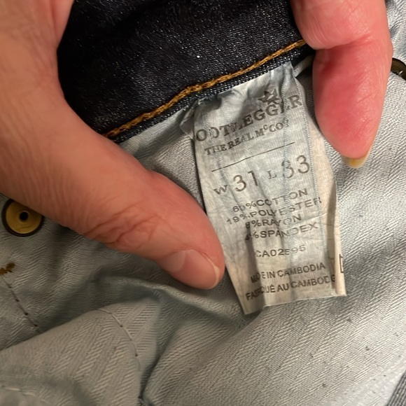 Bootlegger ladies skinny jeans, dark blue. - Picture 3 of 6